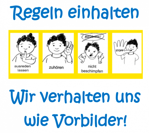 Monatsmotto: Wir verhalten uns wie Vorbilder